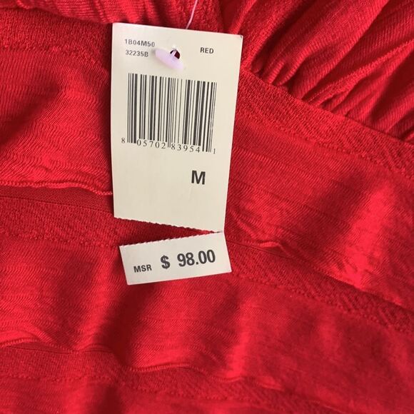 🆕Max Studio BodyCon Ruffle Red Dress - Picture 9 of 9